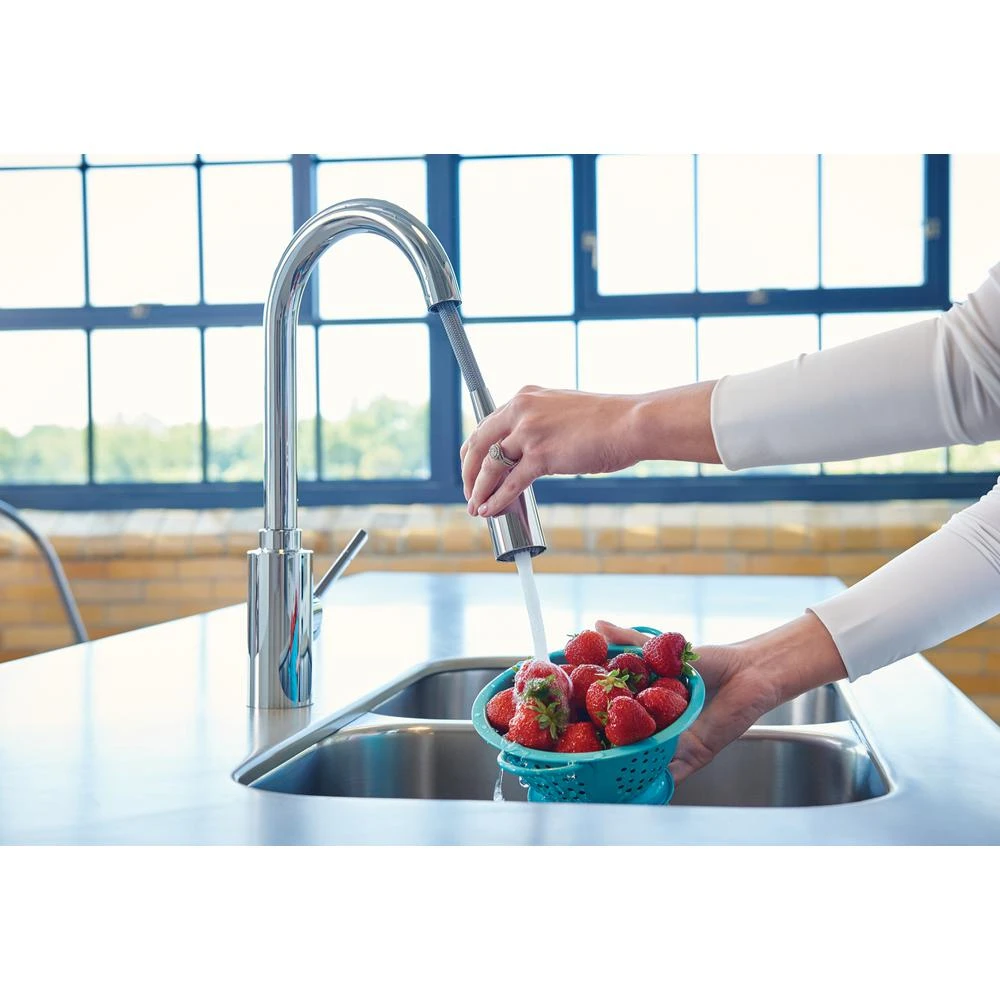 Genta Single-Handle Pull-Down Sprayer Kitchen Faucet With Reflex In Chrome 6 Genta Single-Handle Pull-Down Sprayer Kitchen Faucet With Reflex In Chrome - Image 4