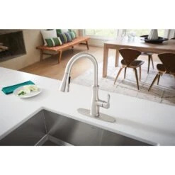 Nellis Single-Handle Pull-Down Sprayer Kitchen Faucet With Reflex And Power Clean In Spot Resist Stainless 23 Nellis Single-Handle Pull-Down Sprayer Kitchen Faucet With Reflex And Power Clean In Spot Resist Stainless -Valpar Bathroom Shop f3a70c3674543d2a85deeaebc21a25bf 1800x1800