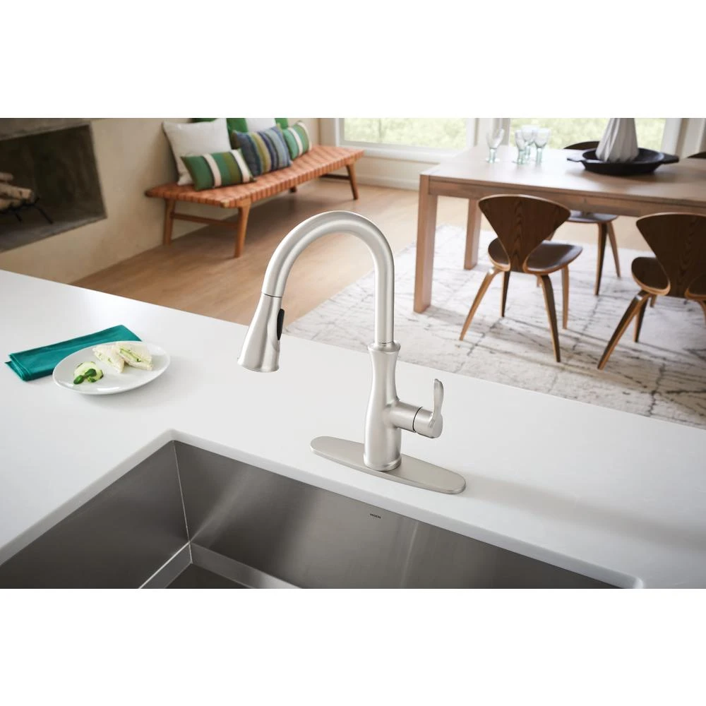 Nellis Single-Handle Pull-Down Sprayer Kitchen Faucet With Reflex And Power Clean In Spot Resist Stainless 13 Nellis Single-Handle Pull-Down Sprayer Kitchen Faucet With Reflex And Power Clean In Spot Resist Stainless - Image 11