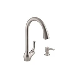 Barossa Single-Handle Pull-Down Sprayer Kitchen Faucet With Soap/Lotion Dispenser In Vibrant Stainless -Valpar Bathroom Shop f424525346895f0d65b39b29888a68a7 1800x1800