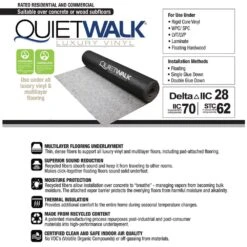 QuietWalk 100 Square Foot Luxury Vinyl Sound Reflecting Flooring Underlayment 12 QuietWalk 100 Square Foot Luxury Vinyl Sound Reflecting Flooring Underlayment -Valpar Bathroom Shop f5616c9f 2ce5 4c99 a06c b369cf0b4aa4 1.4658ff3c87b01e0de34d5365742ff868 1800x1800