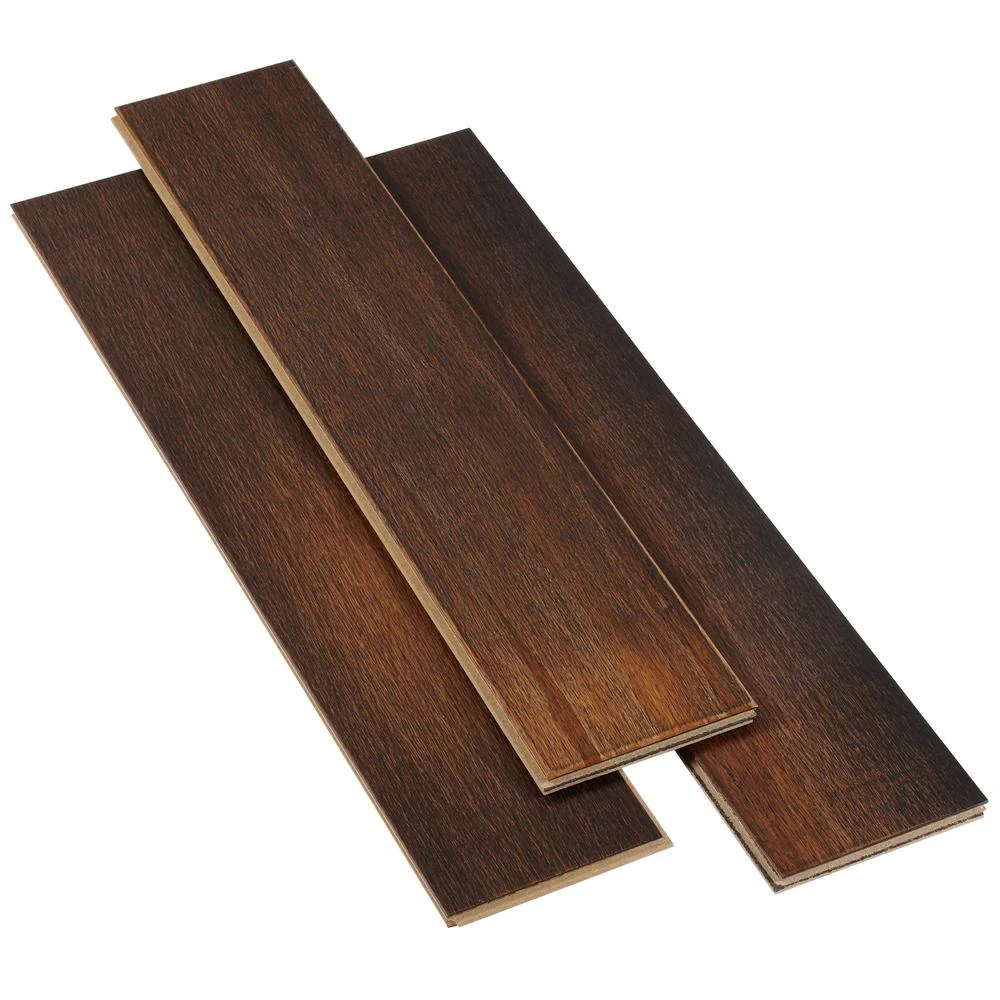 Home Decorators Collection HandScraped Strand Woven Herringbone 3/8in.Tx4-3/4in.Wx23-5/8 In. L Eng. T&G Bamboo Flooring (15.49 Sq. Ft./ Case) 7 Home Decorators Collection HandScraped Strand Woven Herringbone 3/8in.Tx4-3/4in.Wx23-5/8 In. L Eng. T&G Bamboo Flooring (15.49 Sq. Ft./ Case) - Image 5