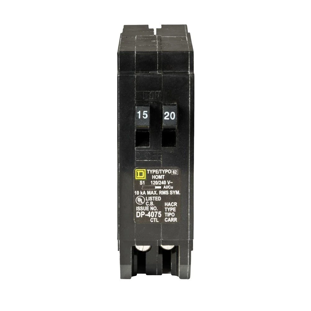 Homeline 15 Amp 20 Amp Single-Pole Tandem Circuit Breaker 3 Homeline 15 Amp 20 Amp Single-Pole Tandem Circuit Breaker