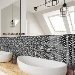 Goory 10Pcs Mosaic Pattern Waterproof Wall Tile Stickers Peel And Stick Tile Kitchen Backsplash Wallpaper Sticker 15x15cm/20x20cm 19 Goory 10Pcs Mosaic Pattern Waterproof Wall Tile Stickers Peel And Stick Tile Kitchen Backsplash Wallpaper Sticker 15x15cm/20x20cm -Valpar Bathroom Shop fcaa1fc3 64ba 4528 b3d9 3eb260a05e36 1.a3afcf6d198d786837193a79658a0c81 749763f7 cf4e 41c3 97f6 2cb5f636f26e 1800x1800