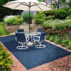 Indoor/Outdoor Carpet With Rubber Marine Backing - Blue 6' X 10' - Several Sizes Available - Carpet Flooring For Patio, Porch, Deck, Boat, Basement Or Garage -Valpar Bathroom Shop fe158509 dcf5 45de 8aac 4f47e35981f7 1.5216e12e3adf4f0468b5966abce0db98 1800x1800
