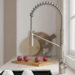 Oletto Single-Handle Pull-Down Sprayer Kitchen Faucet In All-Brite Spot-Free Stainless Steel 14 Oletto Single-Handle Pull-Down Sprayer Kitchen Faucet In All-Brite Spot-Free Stainless Steel -Valpar Bathroom Shop ffbfb64048f551c29fb1c22d354eca9e 1800x1800